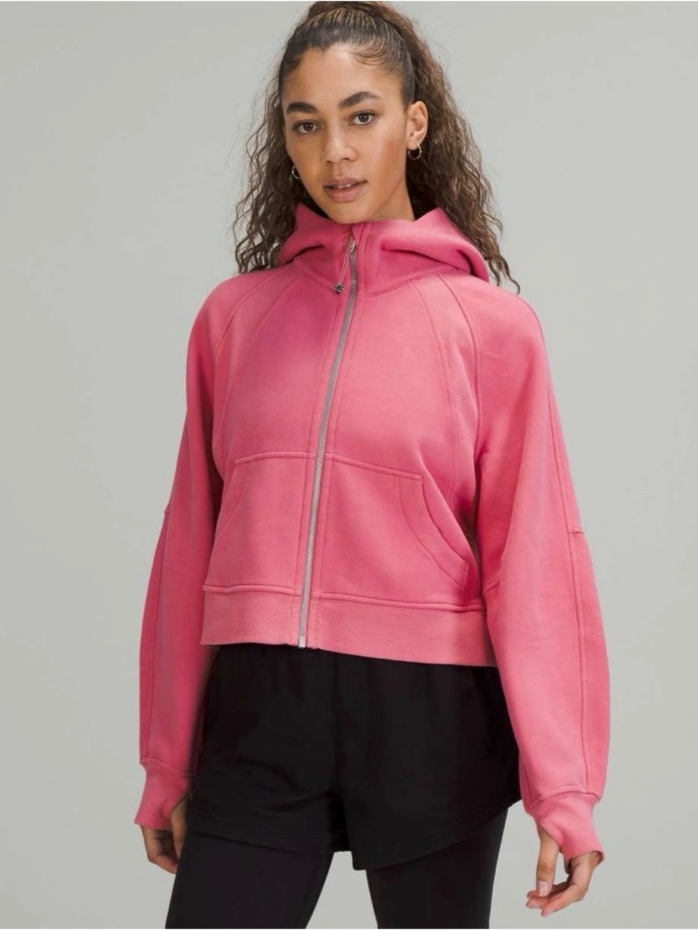 NWT lululemon Scuba Oversized Full-Zip Hoodie, Pink Blossom, XS/S
